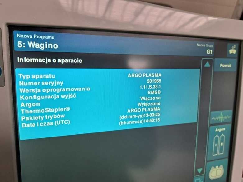 Urządzenie medyczne EMED ARGO PLASMA