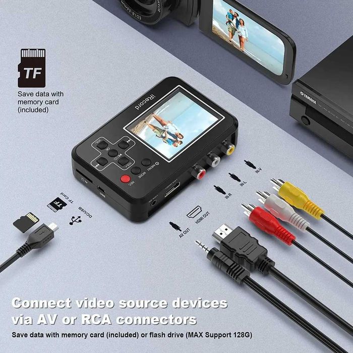 Оцифровувач відеорекордер DIGITNOW Media Recorder, RCA/AV, запис на SD
