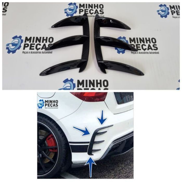 Aero Flaps Traseiros Mercedes A (W176) Look A45