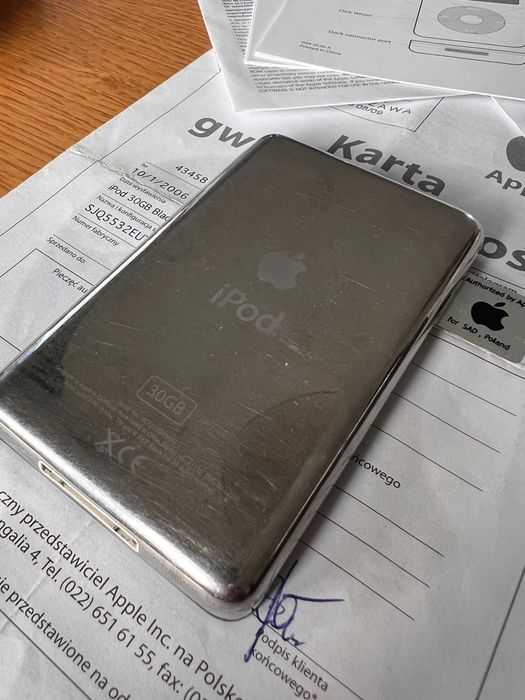 Apple iPod 5 Gen 30GB – 2006 – KOMPLET – pudełko + akcesoria