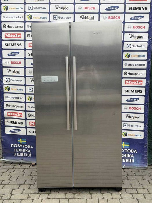 Холодильник б/в Siemens Розмір: 180/90/70 Металік No Frost #07480