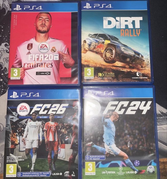 Fifa 26,24 e 20 e dirt rally