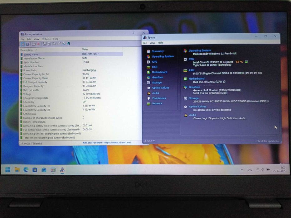 Ноутбук Dell Inspiron 3501 15.6"  i5-1135G7 8GB 256GB SSD Windows 11