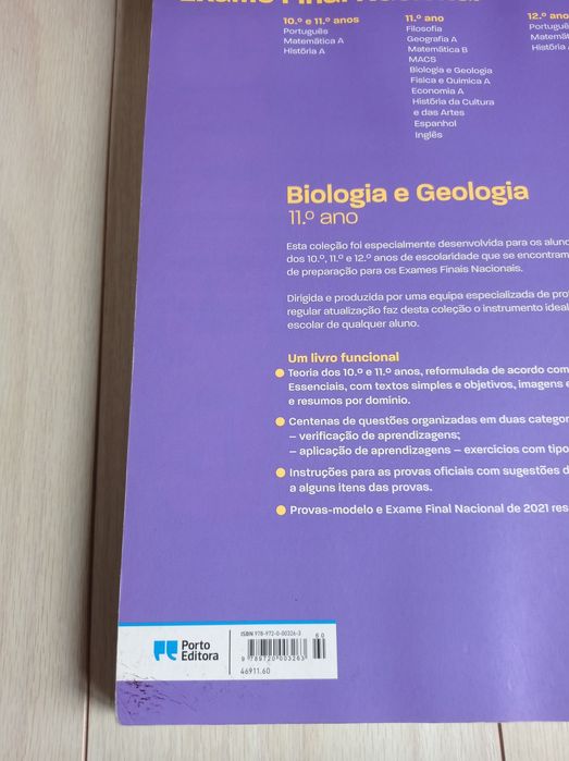 Livro preparação exame Biologia Geologia 11* ano