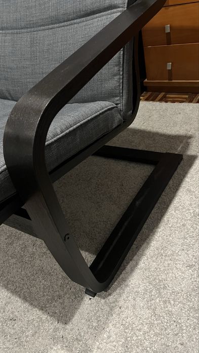 Poltrona, preto/Skiftebo cinz esc