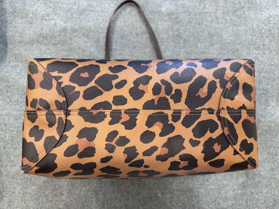 Coach City Tote Bag With Leopard