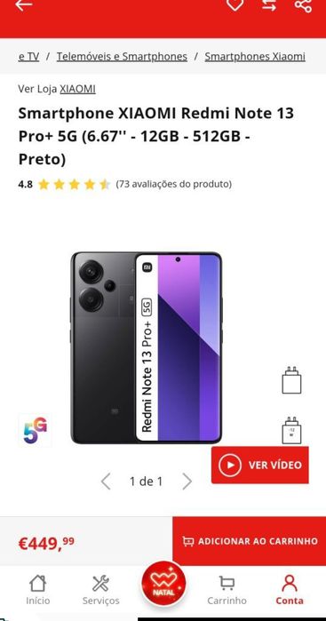 Vendo Xiaomi Note 13 pro + plus 5G com 512GB