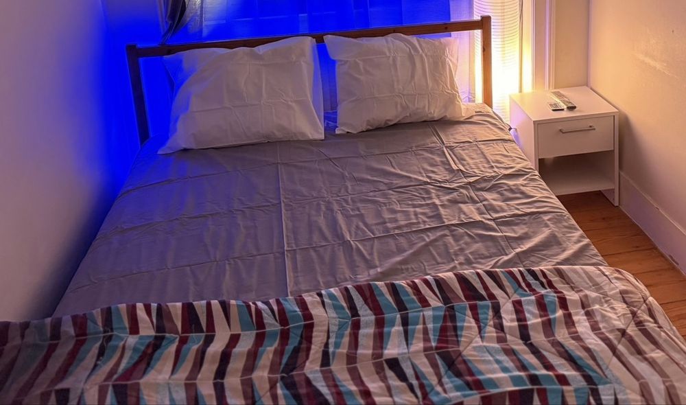 Estrutura cama de madeira casal