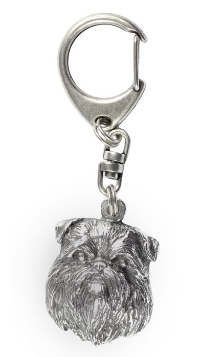 Gryfonik brukselski brelok posrebrzany Art-Dog
