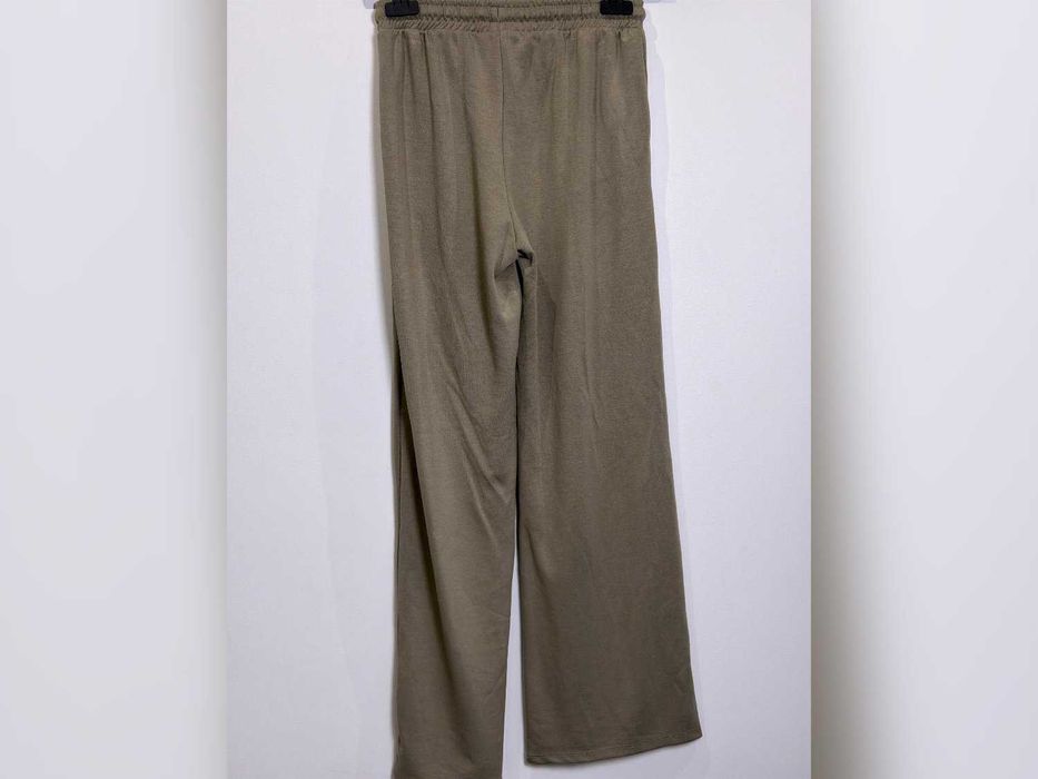 Spodnie khaki szerokie nogawki wysoki stan XS / 34 / 6