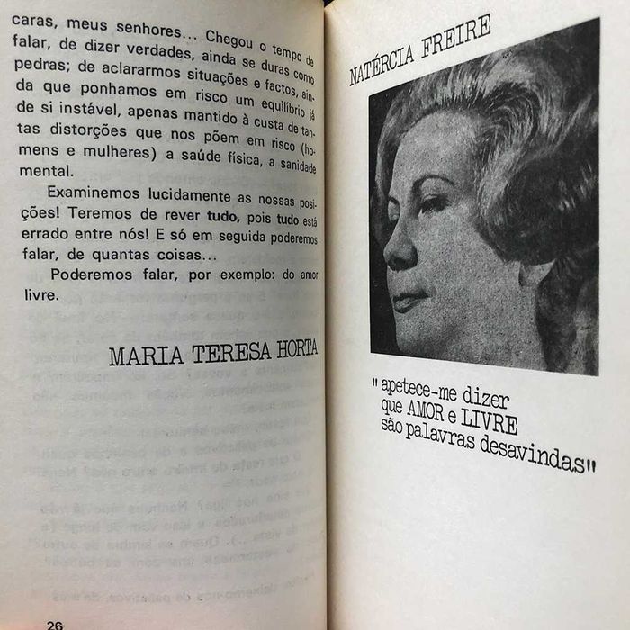 SER OU NÃO SER PELO AMOR LIVRE, com prefácio de Maria Teresa Horta