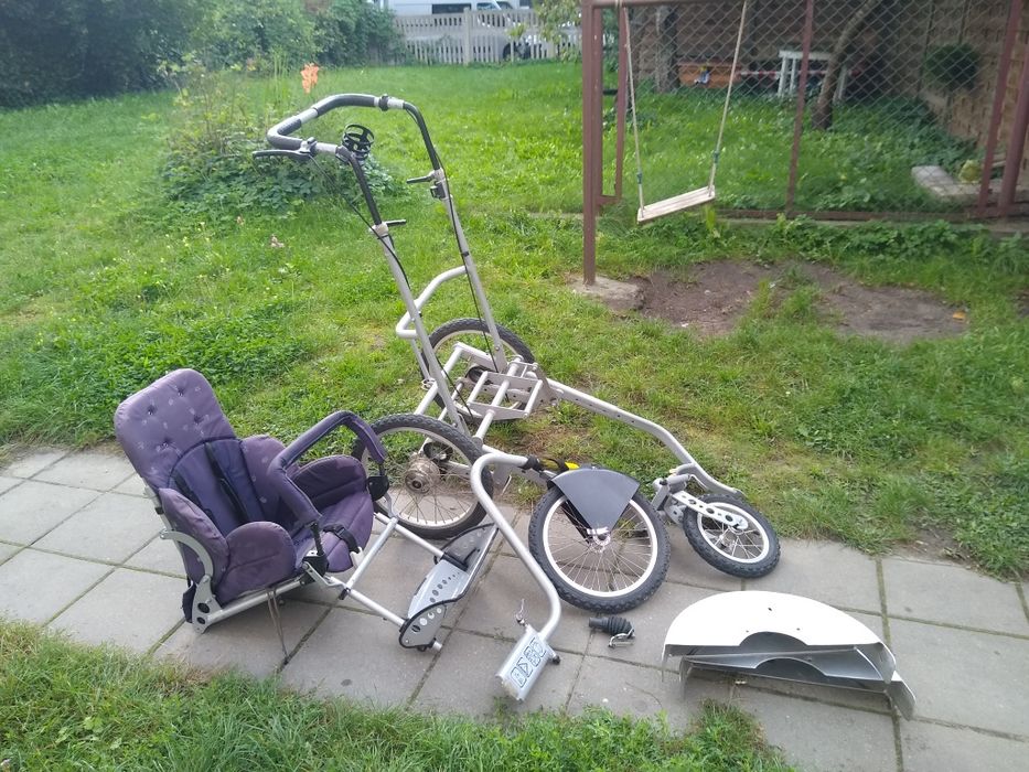 Przyczepka rowerowa, wózek trójkołowy, do biegania, wózek