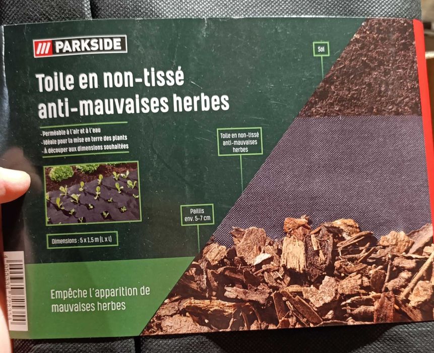 Агроволокно флісове PARKSIDE чорне та біле  із Німеччини