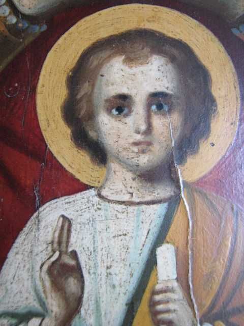 Икона  старинная  "Помощница в родах"  размер  - 24см  на  34см