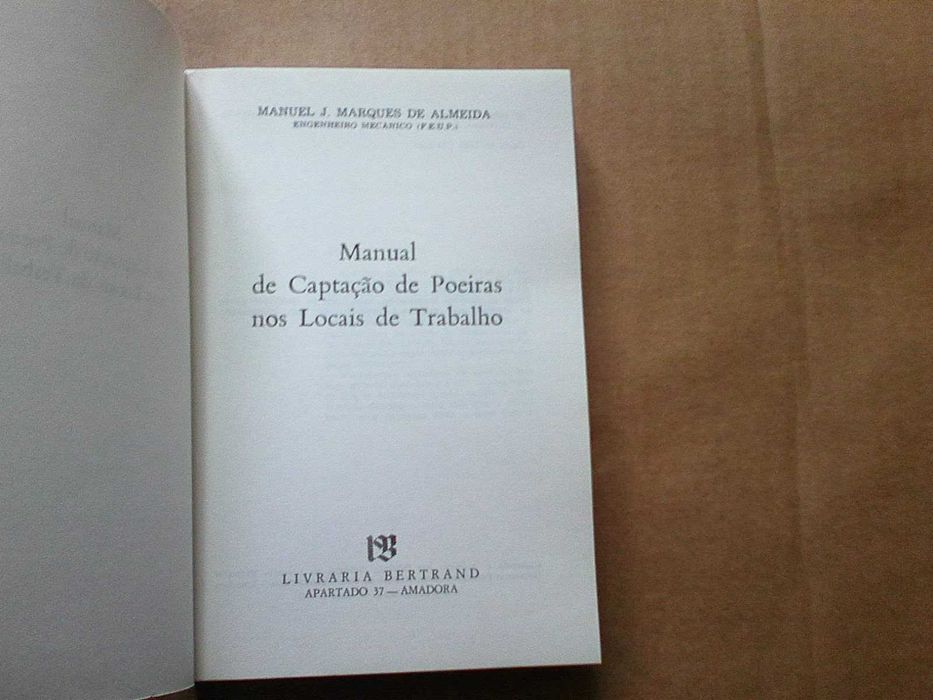Manual de captação de poeiras nos locais de trabalho