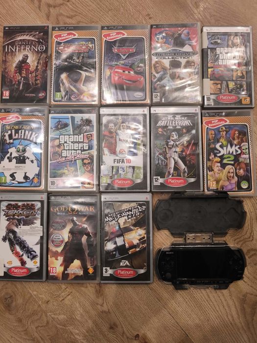 PSP Sony + 13 gier