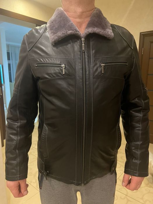 дубленка Viaeducci из натуральной кожи 50 размер