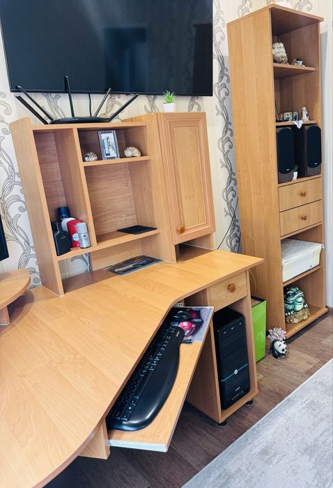 Стіл компʼютерний кутовий + пенал