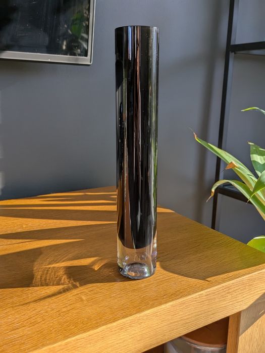 Vintage czarny wazon tuba Graal Germany