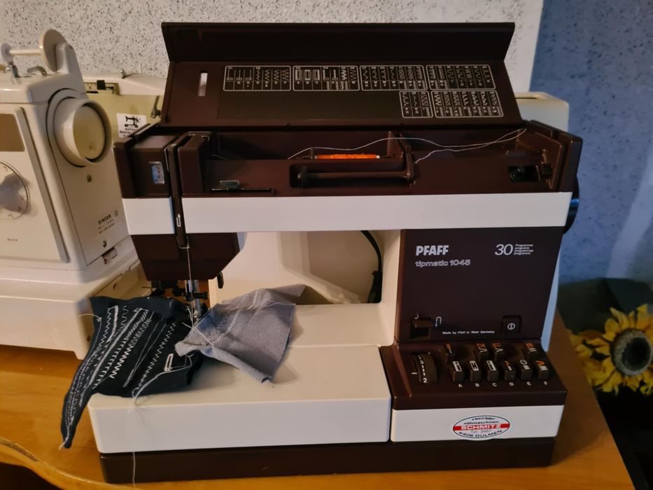Niemiecka Metalowa Maszyna do szycia Pfaff Gwarancja Akcesoria