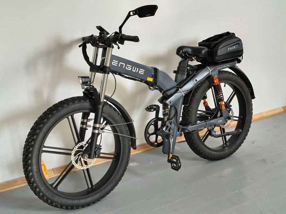 Електровелосипед / Элетровелосипед Engwe X26 Dual Battery 1200W. Рама-трансформер, байк можна траспортувати в авто. Купляв новим літом 2024р.