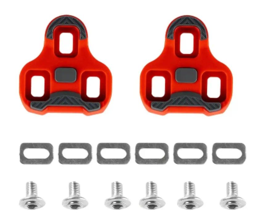 Bloki rowerowe KEO Cleat Set – nowe, czerwone 9°