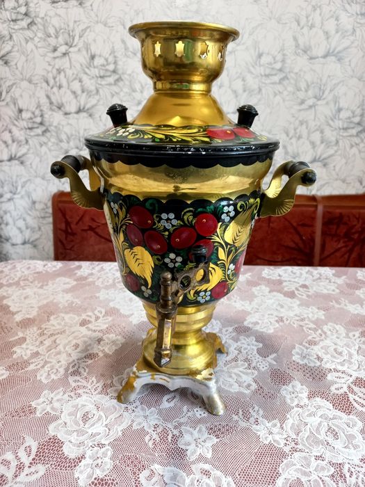 Електросамовар з петриківським розписом