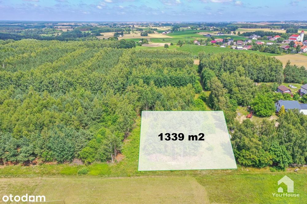 Działka budowlana 1339 m² – Tereszewo ( 3km do jeziora) - Więcej