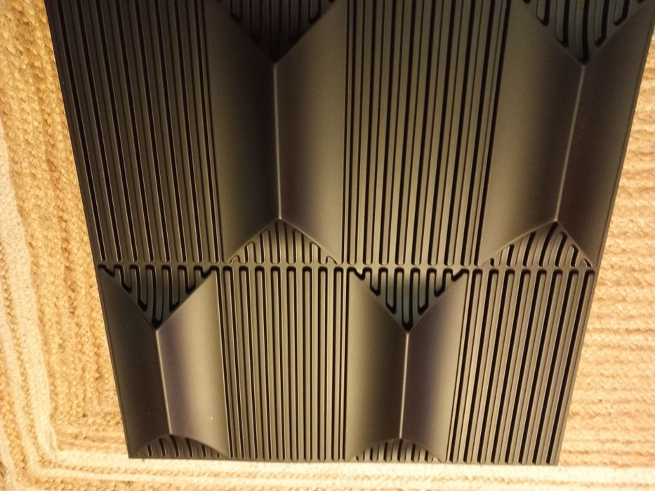 Art3d – 12 sztuk panele ścienne 3D 50 x 50 cm - czarne