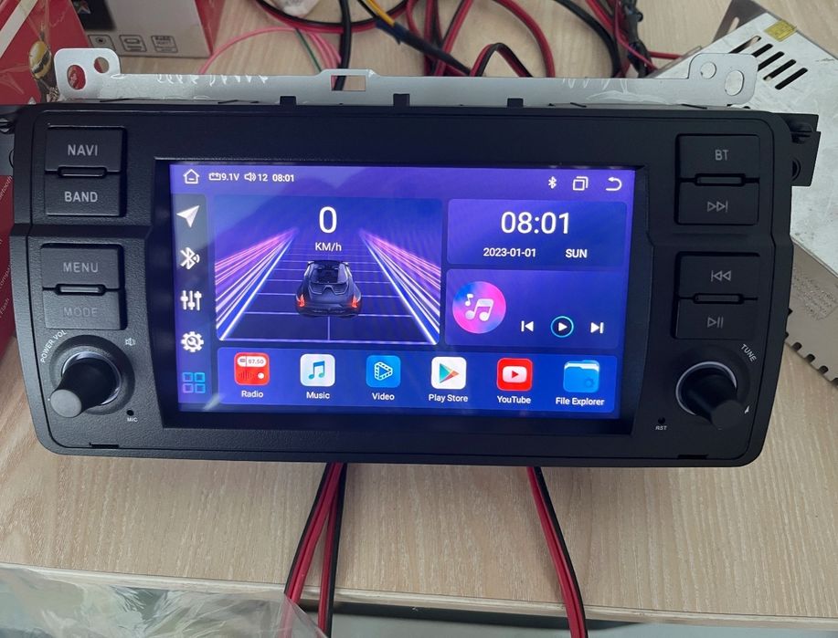 Radio 2 DIN Android BMW E46 + Carplay + Android auto + GPS + Kit mãos