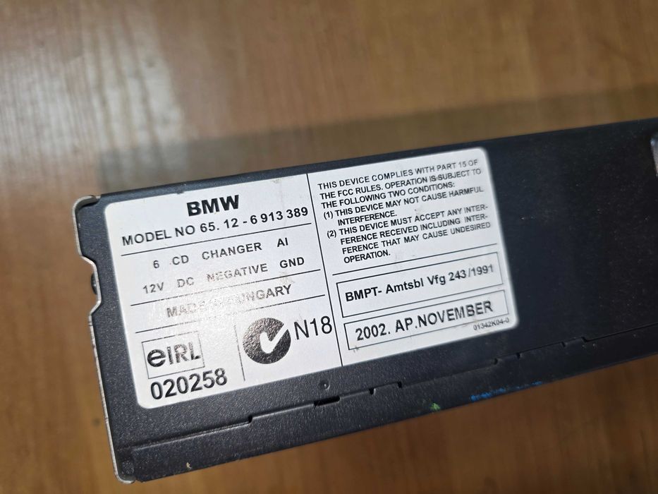 BMW E39 E46 E53 E83 Zmieniarka Płyt Magazynek 6CD