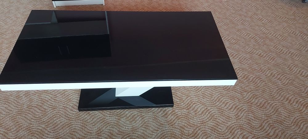 Ława na wysoki połysk witryna szafka rtv