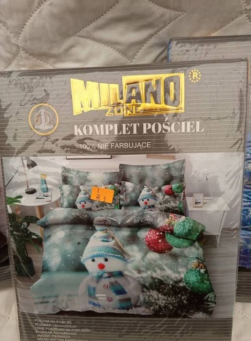 Komplet pościeli satyna  bawelniana milano