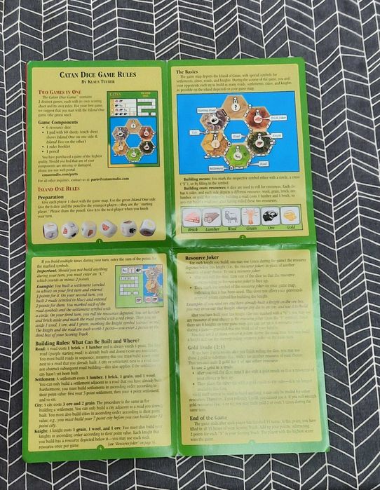 Jogo de Tabuleiros Catan Dice Game