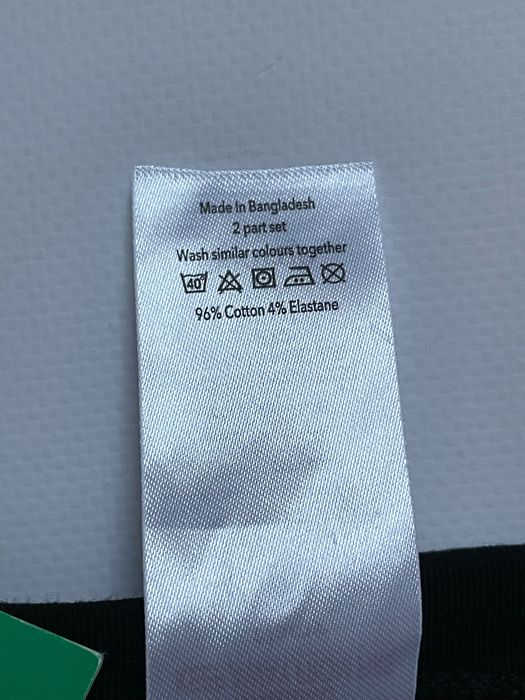 170 176 George 15-16 lat czarne długie legginsy gładkie getry bawełna