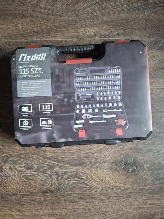 Zestaw kluczy nasadowych Fixdrill