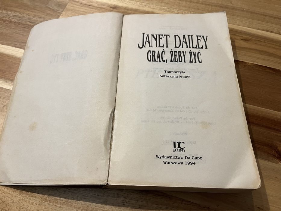 Grać, żeby żyć Janet Dailey