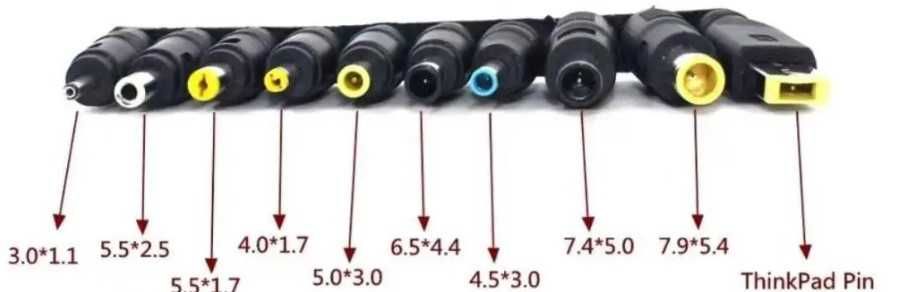 Набір для ноутбука + кабель PD usb-C на DC 5.5*2.5 мм