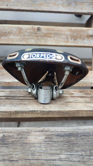 Selim em pele TORPEDO fabrico TABOR antigo raríssimo colecionável