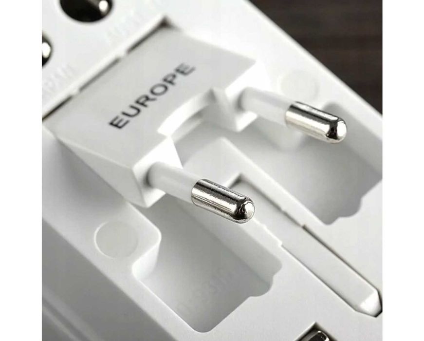 Adapter Sieciowy Podróżny Przejściówka Wtyczka Angielska PL USA EU UK