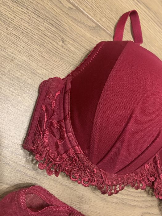 Komplet bieliźniany RAMONA 75C, L bordowy