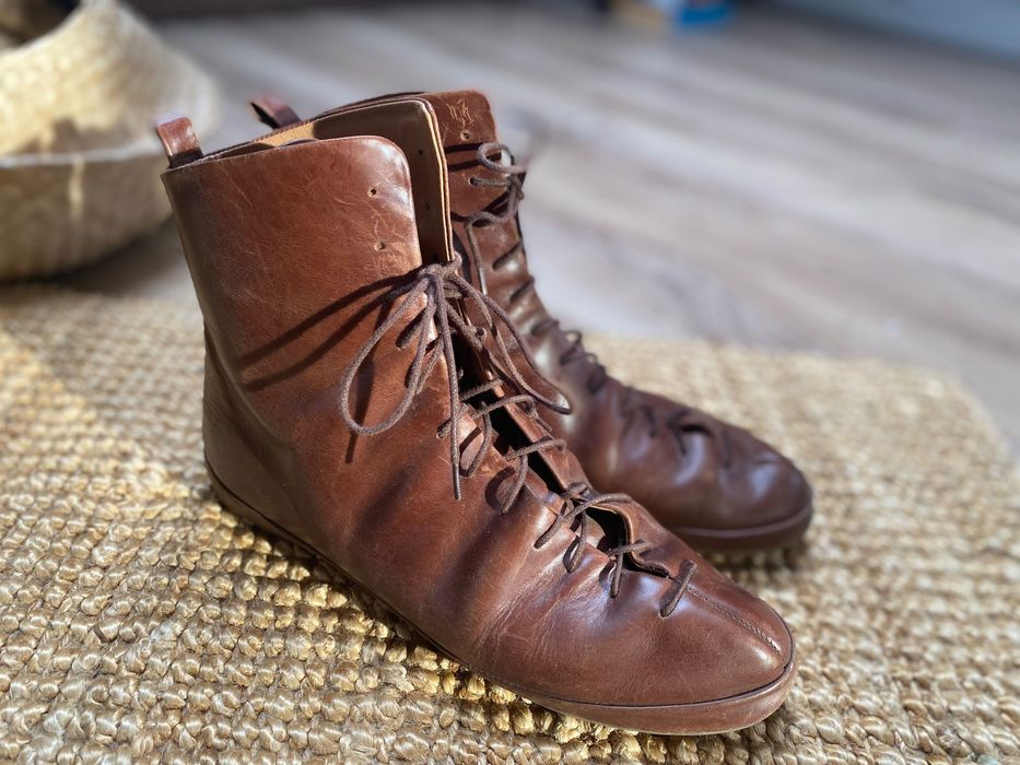 Botki skórzane Bałagan Studio Rocky 41 brąz