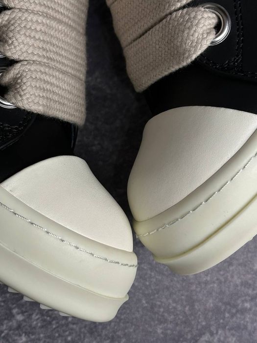 Rick Owens Ramones leather черные кожаные шкіряні чорні 42 43 44 кеди