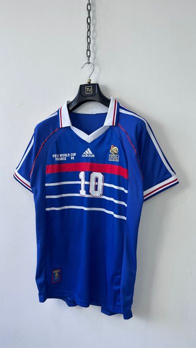 Футболка футбольна adidas france 1998 world cup final zidane 10 retro football shirt jersey