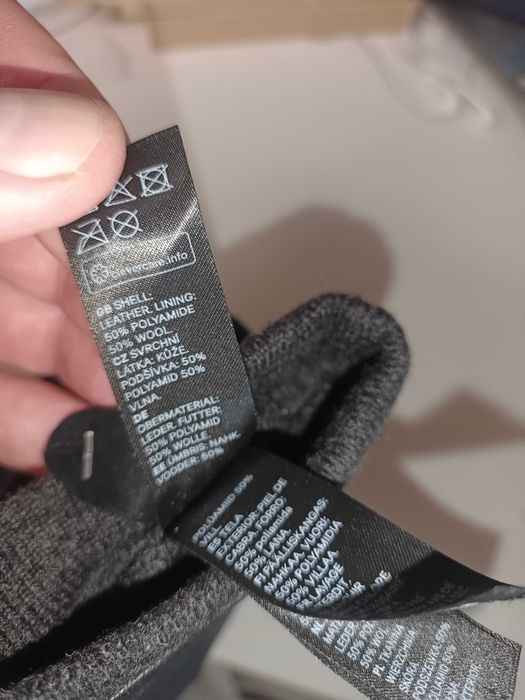 H&M кожаные перчатки мужские L-XL
