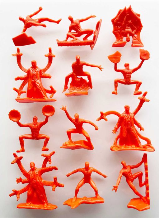 Former Complete Collection ~ "SPIDER-MAN 2" ~ 12 Monochrome Figures, 2003