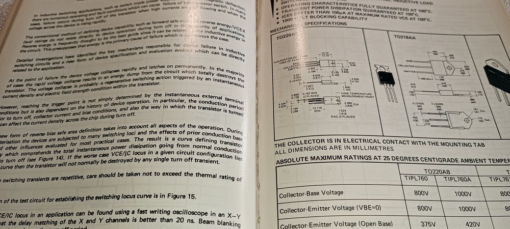Antigo Livro Power Semiconductor Data Book 1982