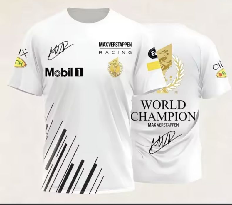 Max Verstappen Tshirt Campeão