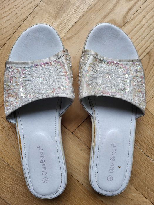 kapcie sandały klapki damskie Clara Barson- wkładka 24,5 cm