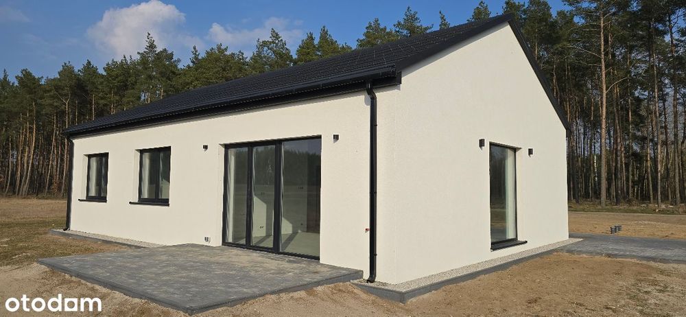 Nowy wolnostojący dom przy lesie